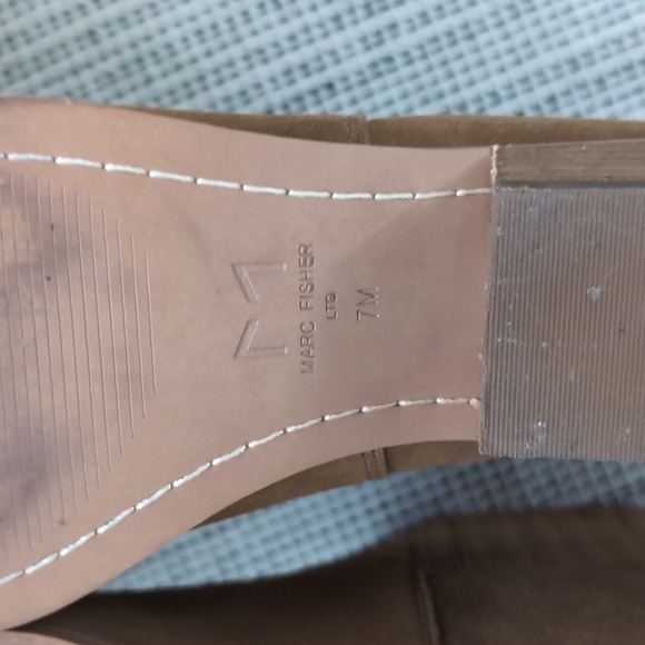 Marc Fisher Suede Western Booties - Picture 6 of 8